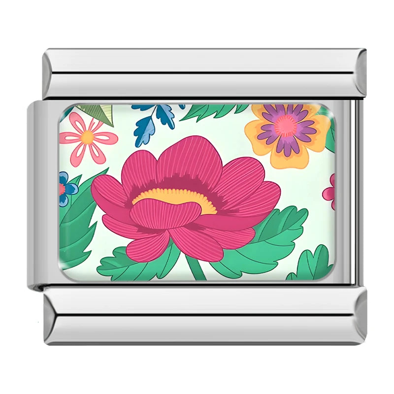 Charm Italiano Plano - Colección Flores Acuarela (Jardín Botánico)