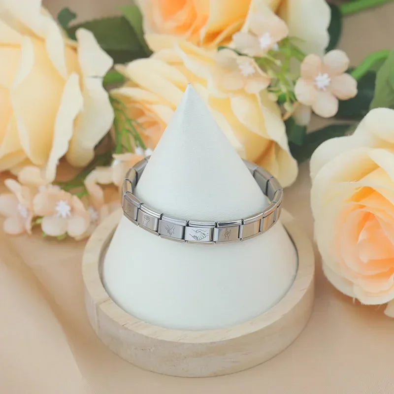 Charm Italiano Plano - Colección Gestos y Símbolos (Manos, Promesas y Suerte)