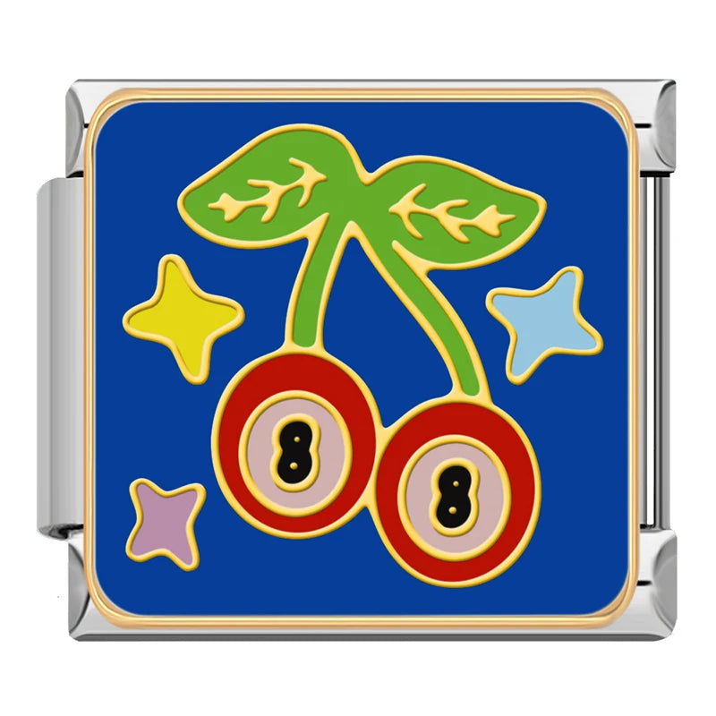 Charm Italiano Plano - Colección Celebración y Fortuna (Año Nuevo, Gato de la Suerte)