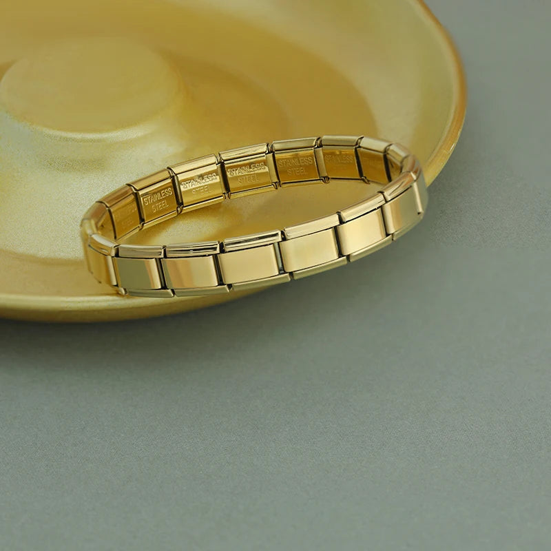 Complete Base Bracelet - Plain Link (Gold Tone)