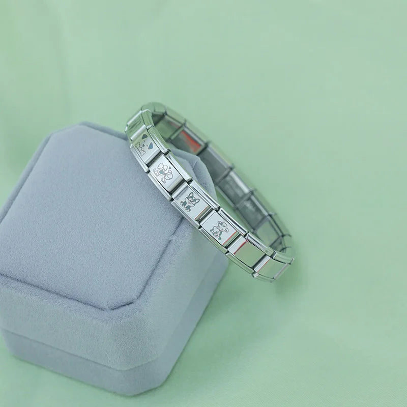 Charm Italiano Plano - Colección Animales "Sketch" (Diseño Lineal Minimalista)