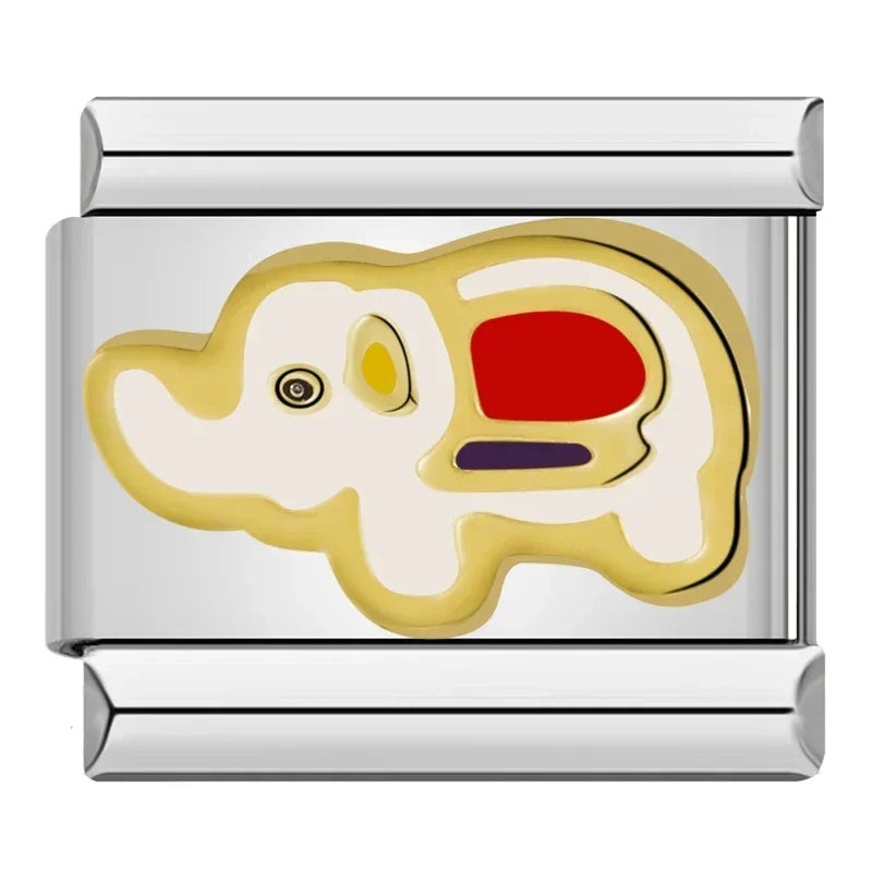 Charm Italiano Plano - Colección Reino Animal (Mascotas, Salvajes y Fantasía)