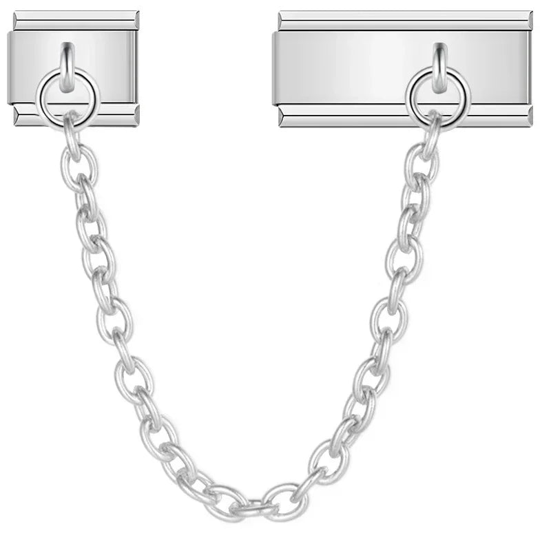 Charm de Seguridad - Cadena Funcional Minimalista (Oro y Plata)