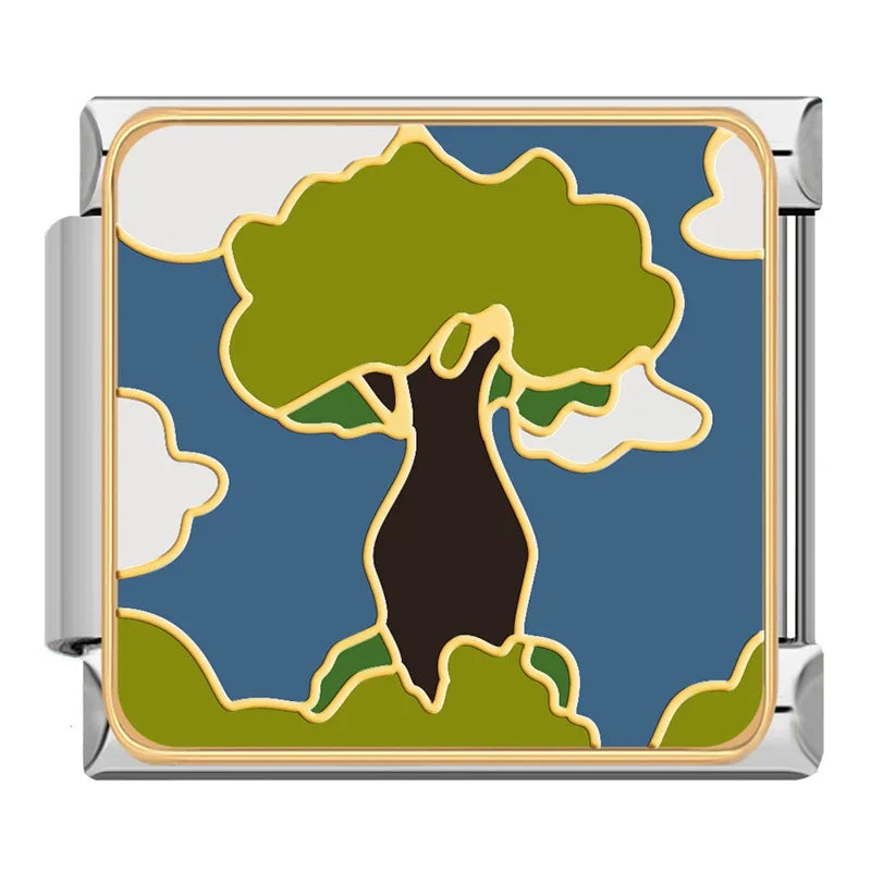 Charm Italiano Plano - Colección Viajes Exóticos (Fauna Global y Culturas)