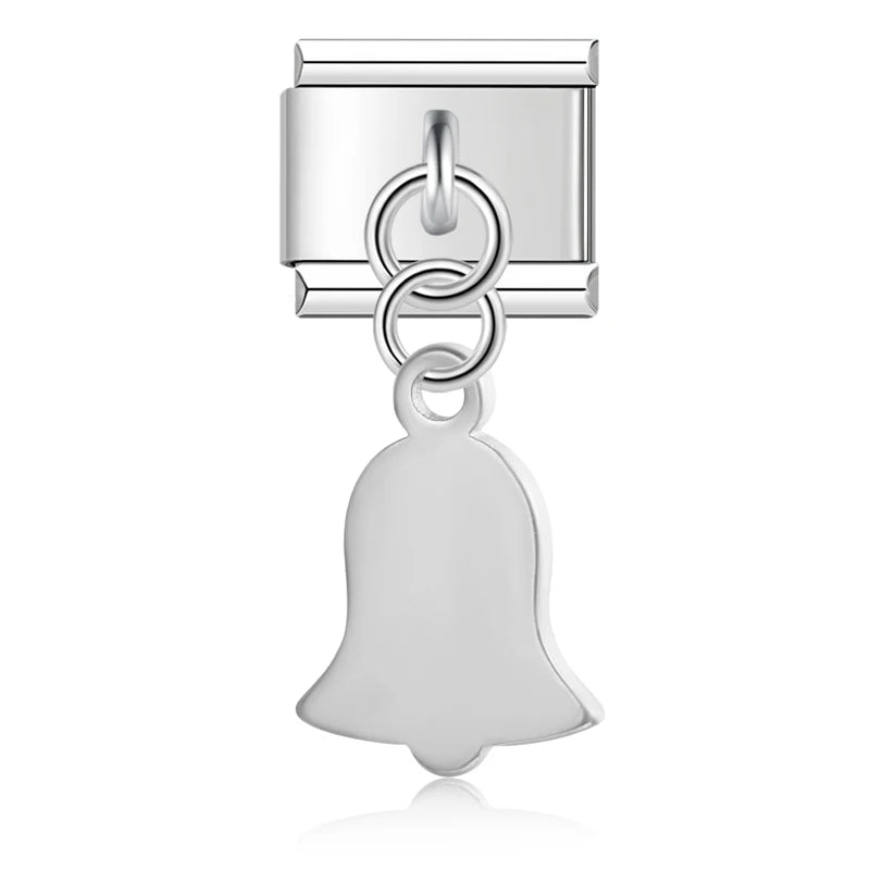 Charm Italiano Colgante - Colección Botánica y Símbolos (Hojas, Flores, Campana)