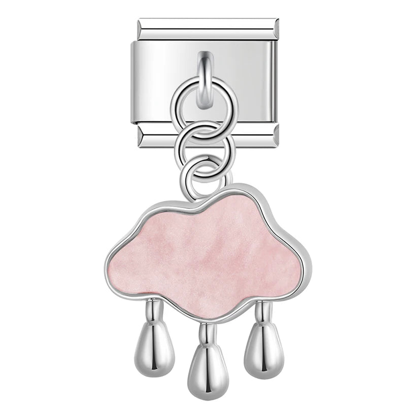 Charm Italiano Colgante - Colección Sueños Pastel (Mariposa, Nube, Estrella)