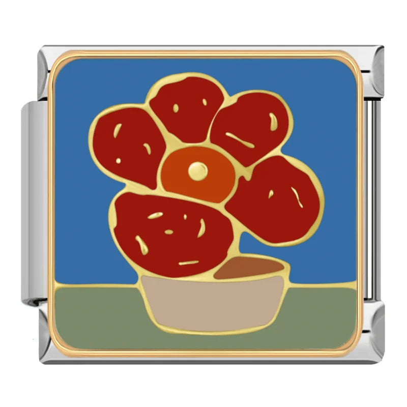 Charm Italiano Plano - Colección Jardín y Cosecha (Frutas, Flores y Plantas)