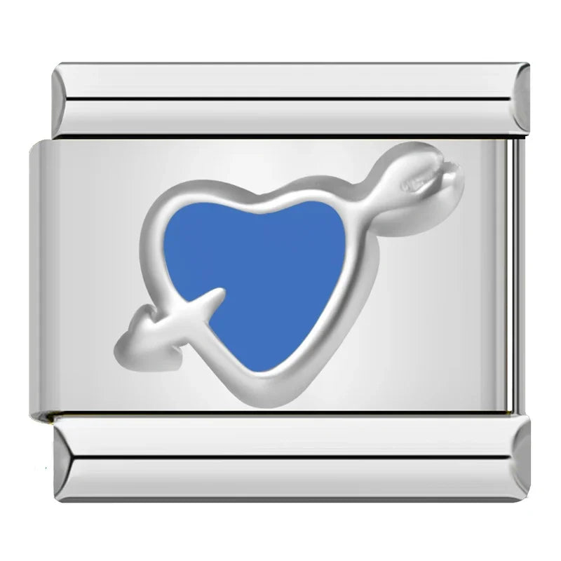 Charm Italiano Plano - Colección Serenidad Azul (Ojo Turco, Relax y Mascotas)