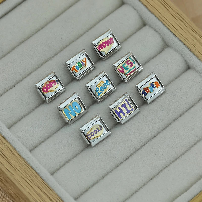 Charm Italiano Plano - Colección Mensajes con Actitud (Graffiti y Pop)