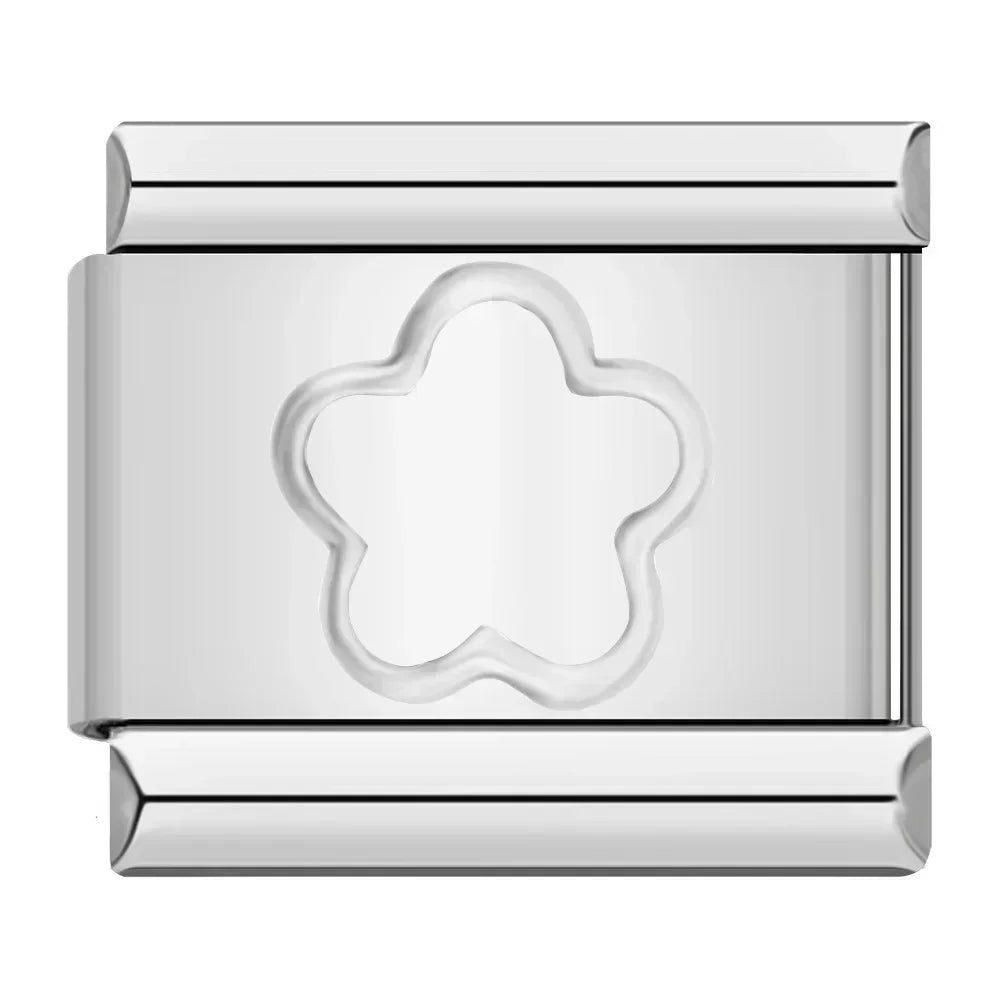 Charm Italiano Plano - Colección Símbolos y Amuletos (Cruz, Yin Yang, Moda)