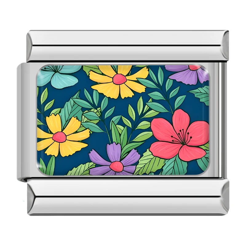 Charm Italiano Plano - Colección Flores Acuarela (Jardín Botánico)