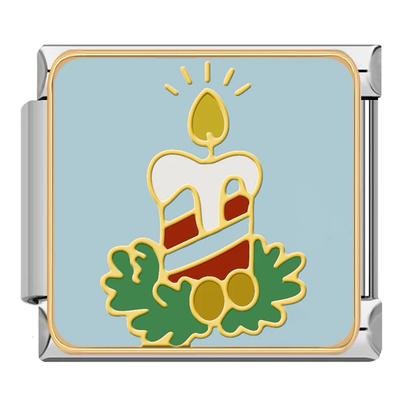 Charm Italiano Plano - Colección Navidad Clásica (Muñecos de Nieve, Papá Noel)