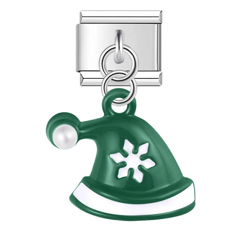 Charm Italiano Colgante - Colección Iconos Navideños (Reno, Muñeco, Árbol)