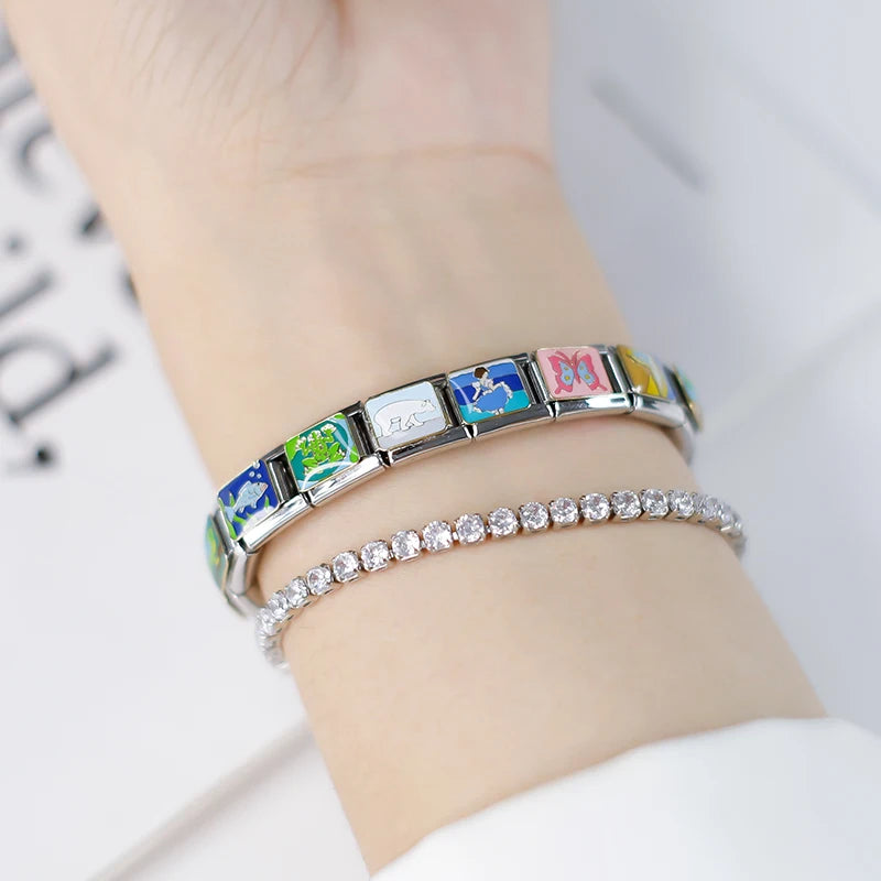 Charm Italiano Plano - Colección Arte y Cuentos (Dalí, Alicia, Naturaleza)