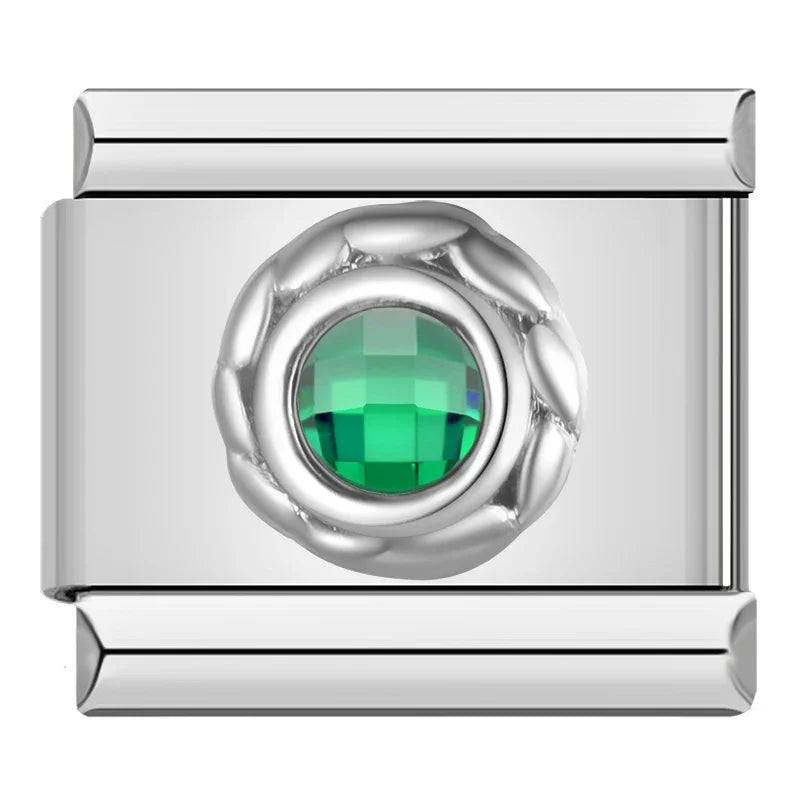 Charm Italiano Plano - Colección Princesa y Diamantes (Alas, Perlas y Solitarios)