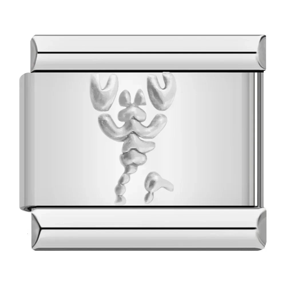 Charm Italiano Plano - Colección Símbolos y Amuletos (Cruz, Yin Yang, Moda)