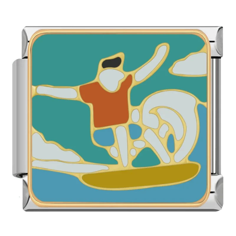 Charm Italiano Plano - Colección Estaciones y Clima (Nieve, Playa, Sol)