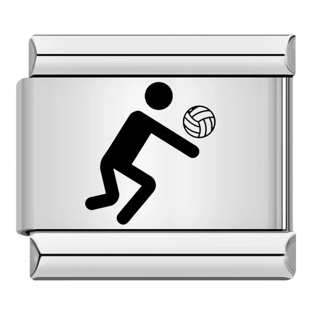 Charm Italiano Plano - Colección Deporte y Fitness (Running, Fútbol, Natación)