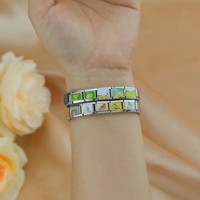 Charm Italiano Plano - Colección Deportes y Aire Libre (Basket, Voley, Bici)