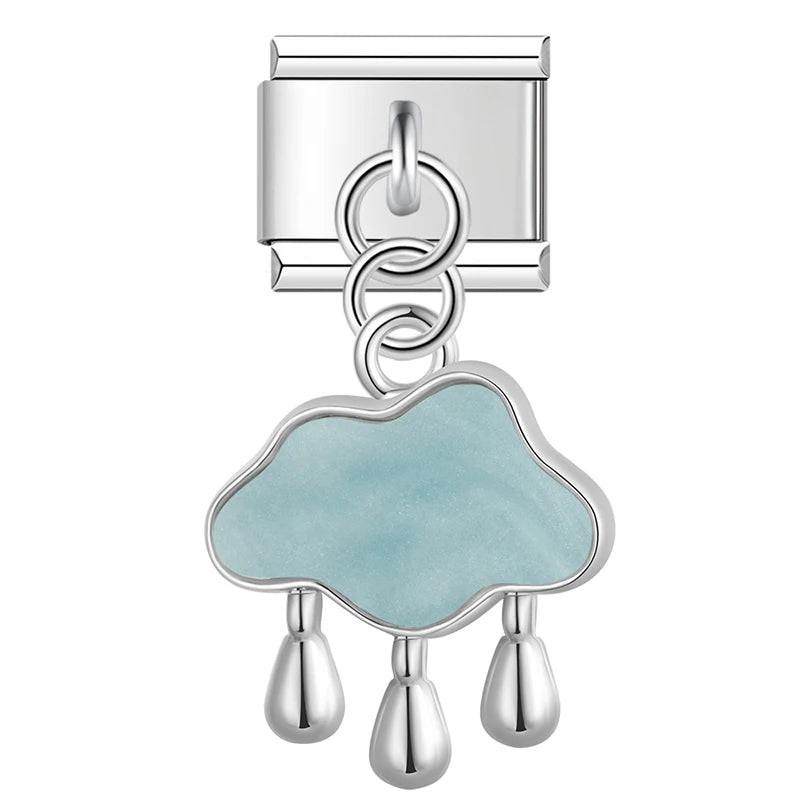 Charm Italiano Colgante - Colección Sueños Pastel (Mariposa, Nube, Estrella)
