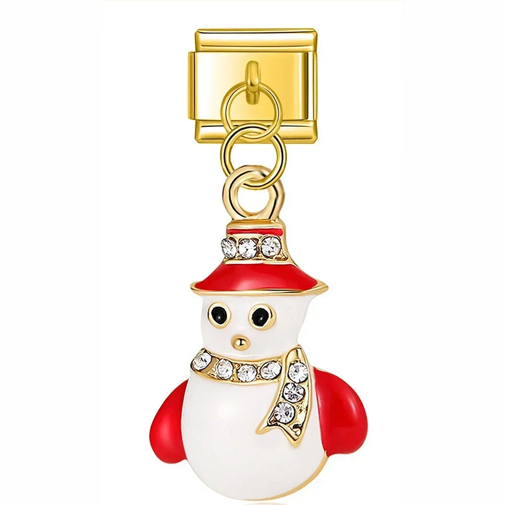 Charm Italiano Colgante - Colección Fiesta Navideña (Papá Noel, Árbol, Reno)