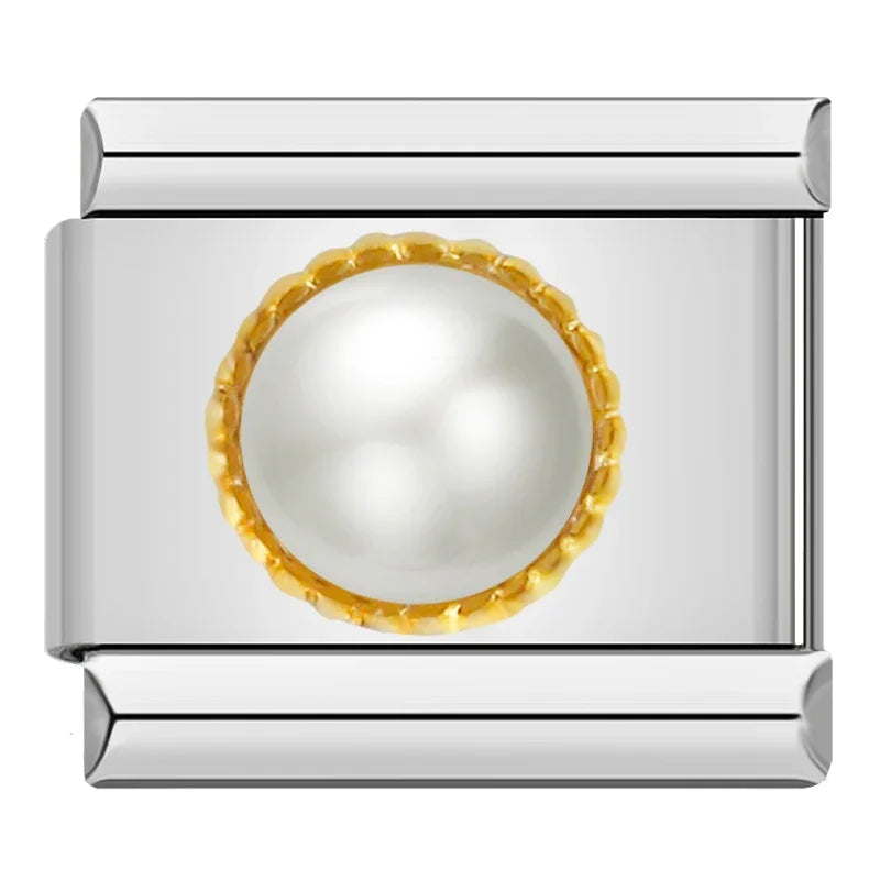 Charm Italiano Joya - Piedras de Nacimiento y Estilo Vintage (Gemstones)