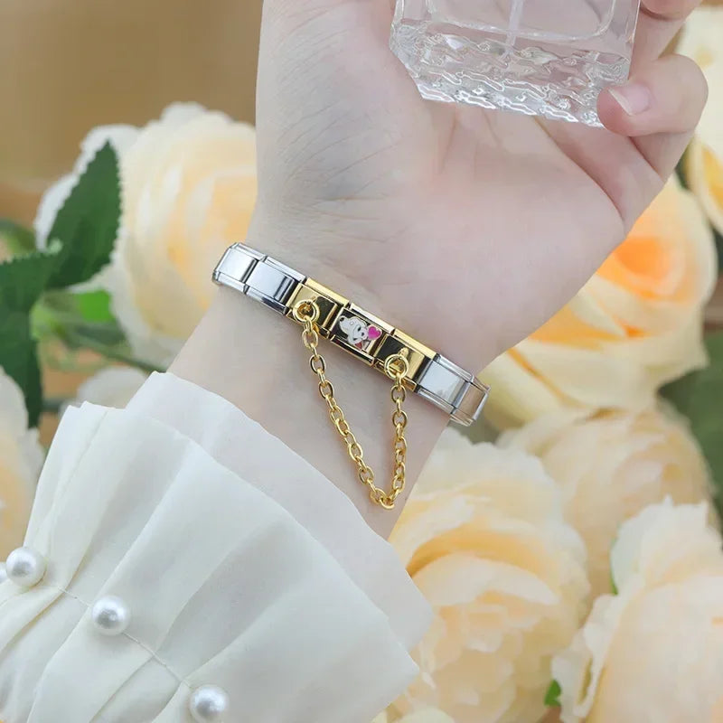 Charm de Seguridad - Cadena Funcional Minimalista (Oro y Plata)