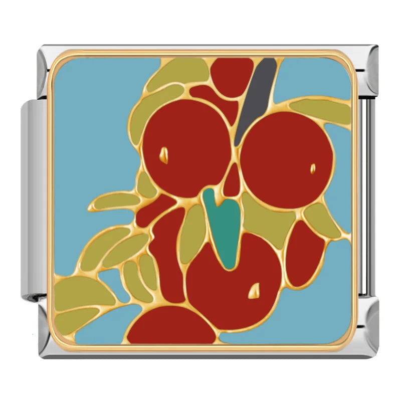 Charm Italiano Plano - Colección Jardín y Cosecha (Frutas, Flores y Plantas)