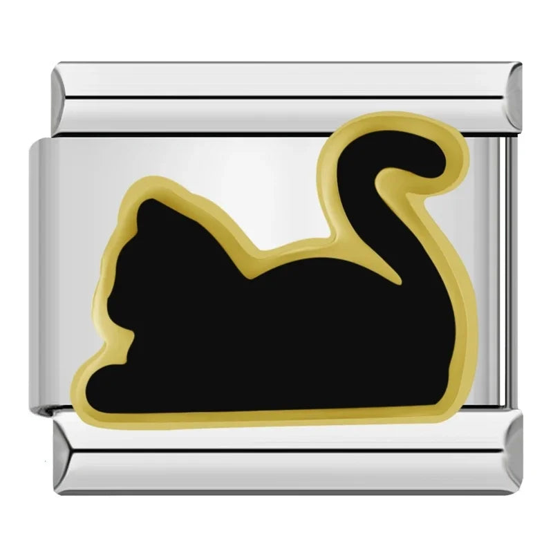 Charm Italiano Plano - Colección Reino Animal (Mascotas, Salvajes y Fantasía)