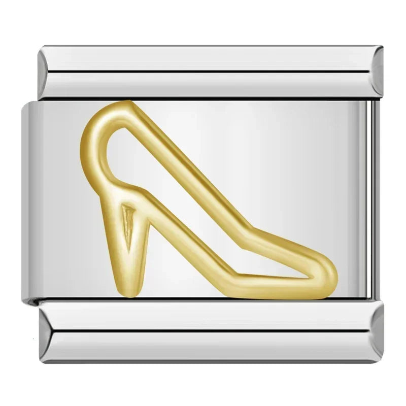 Charm Italiano Plano - Colección Símbolos y Amuletos (Cruz, Yin Yang, Moda)