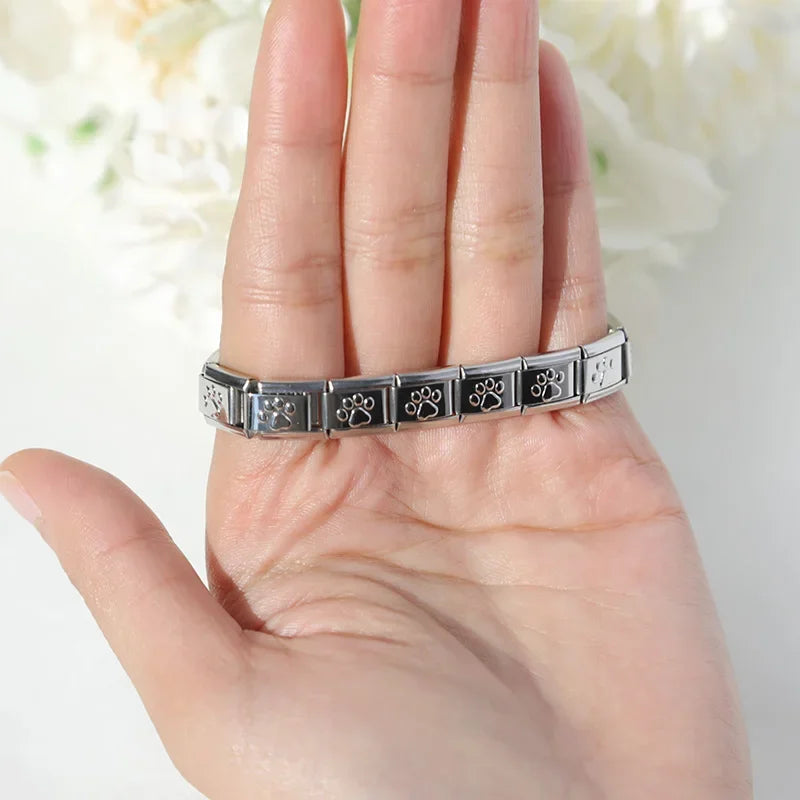 Full Base Bracelet - Hammered Textured Link (Gold, Silver and Rose)