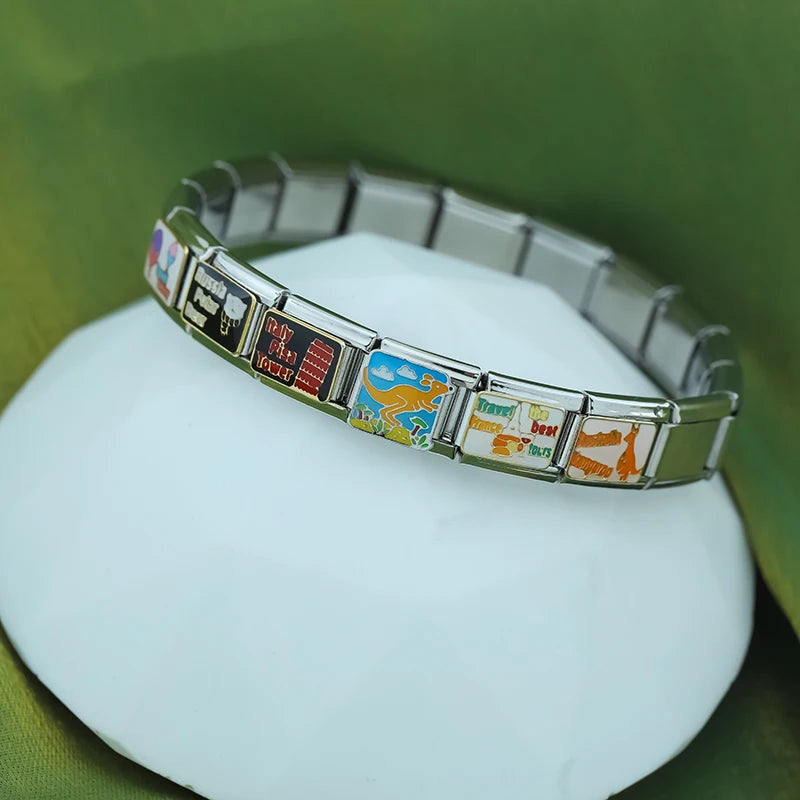 Charm Italiano Plano - Colección Vuelta al Mundo (Viajes y Souvenirs)