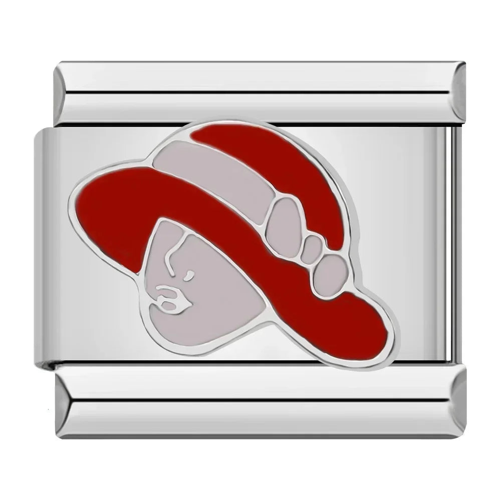 Charm Italiano Plano - Colección Primavera y Elegancia (Sombreros, Flores, Libélula)