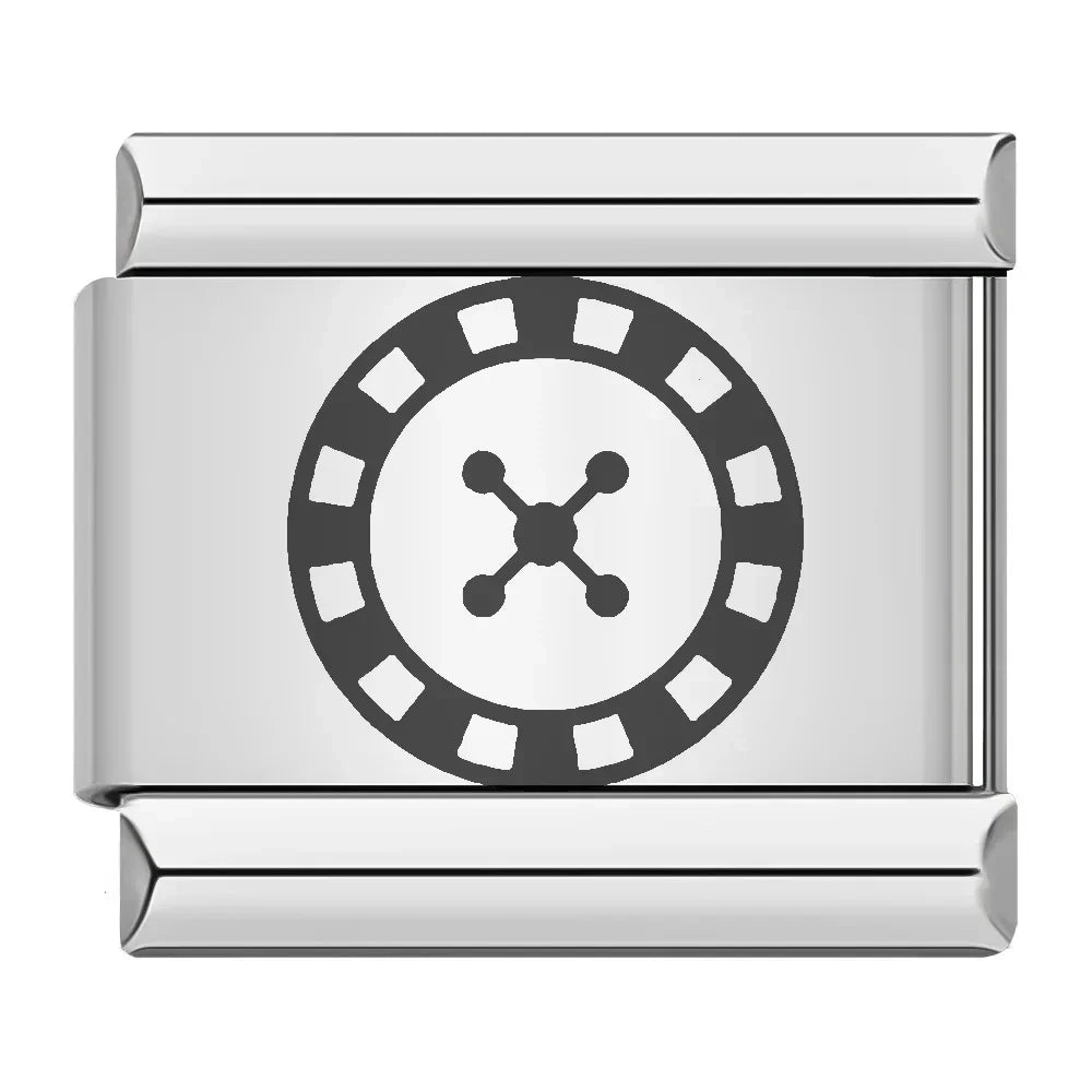 Charm Italiano Plano - Colección Casino Royale (Póker, Dados, Tragaperras)