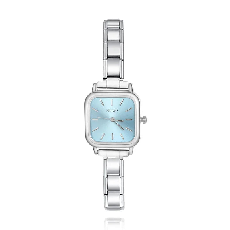 Reloj Base Modular - Diseño Cuadrado con Esfera de Color (Estilo Chic)