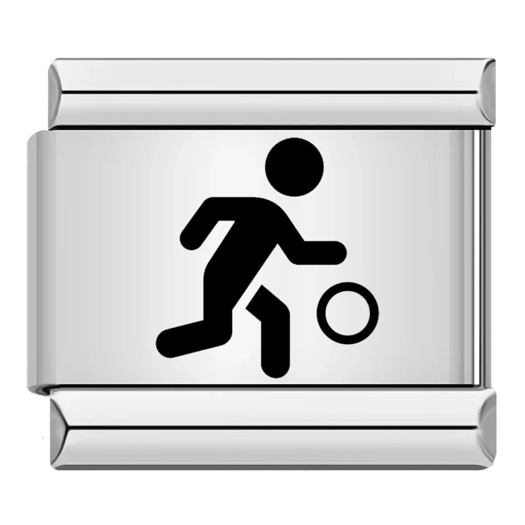 Charm Italiano Plano - Colección Deporte y Fitness (Running, Fútbol, Natación)