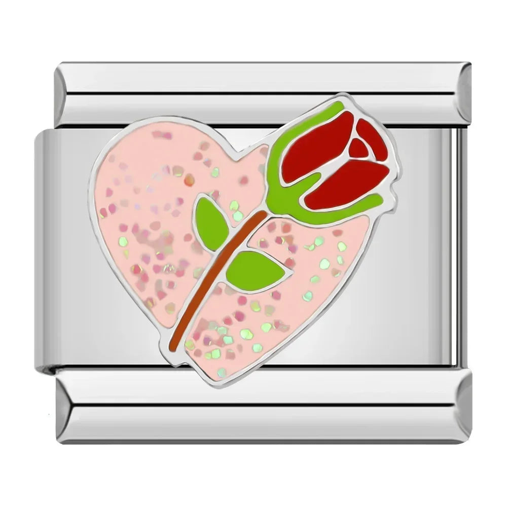 Charm Italiano Plano - Colección Primavera y Elegancia (Sombreros, Flores, Libélula)