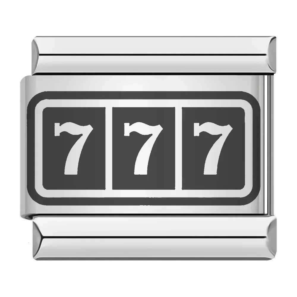 Charm Italiano Plano - Colección Casino Royale (Póker, Dados, Tragaperras)