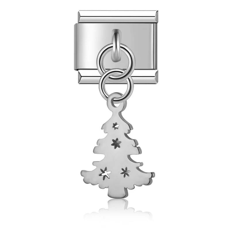 Charm Italiano Colgante - Símbolos Místicos y Celestiales (Luna, Estrella, Ala)