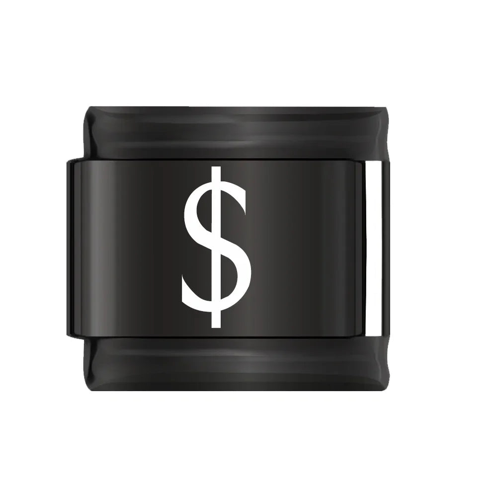 Charm Italiano Plano - Colección "Black Edition" (Letras Blancas y Símbolos)