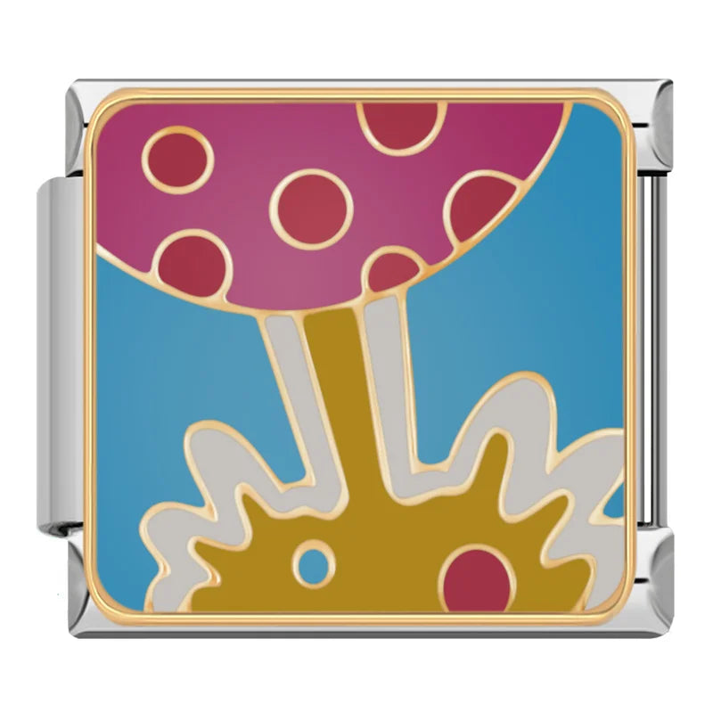 Charm Italiano Plano - Colección Noche Estrellada y Sueños (Arte Celeste)