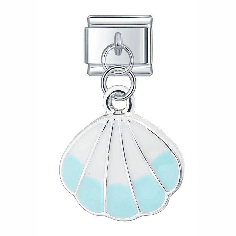 Charm Italiano Colgante - Concha de Mar con Perla (Tesoro del Océano)