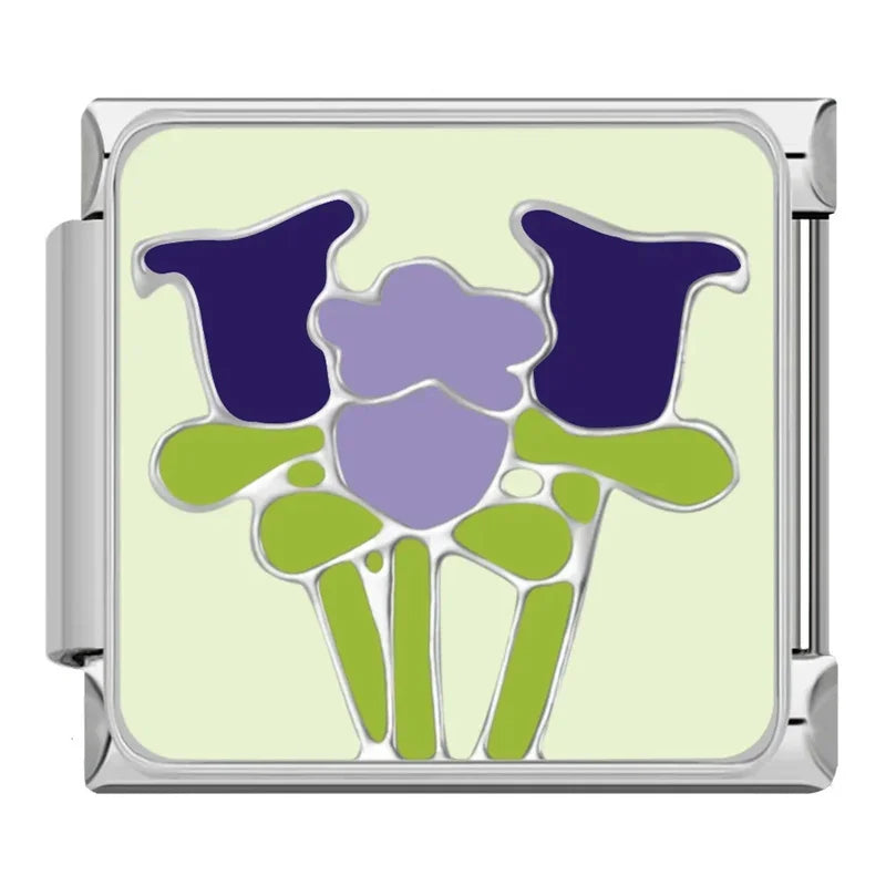 Charm Italiano Plano - Colección Flores del Mundo (El Jardín Definitivo)