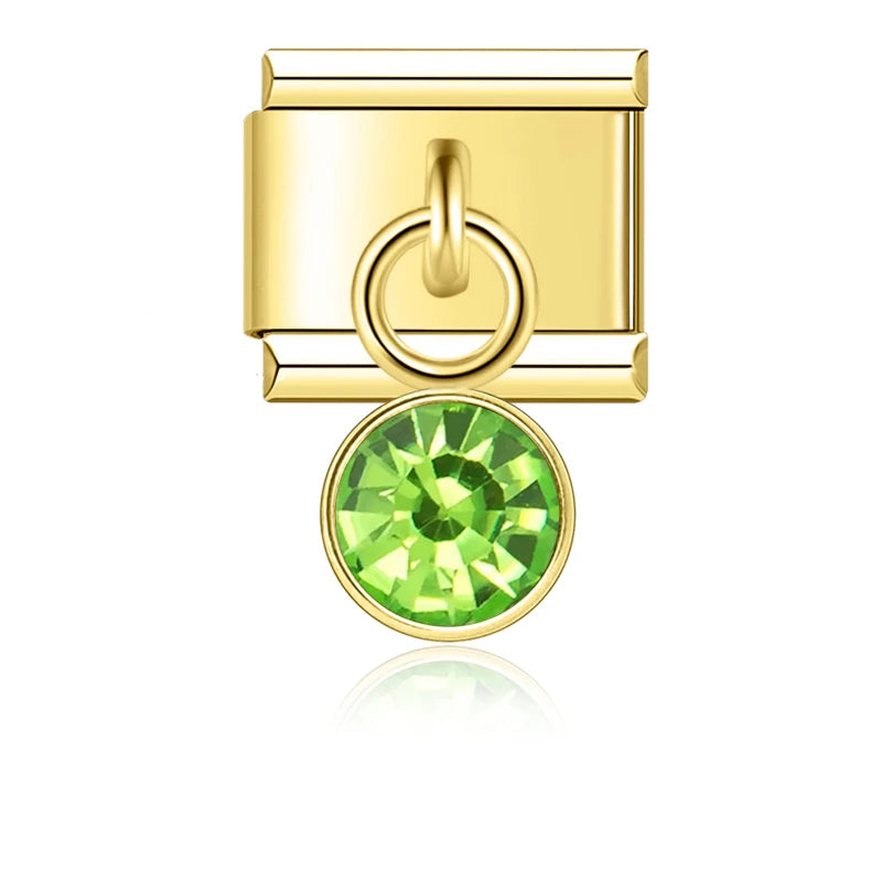 Charm Italiano Colgante - Piedra de Nacimiento (12 Meses en Oro)