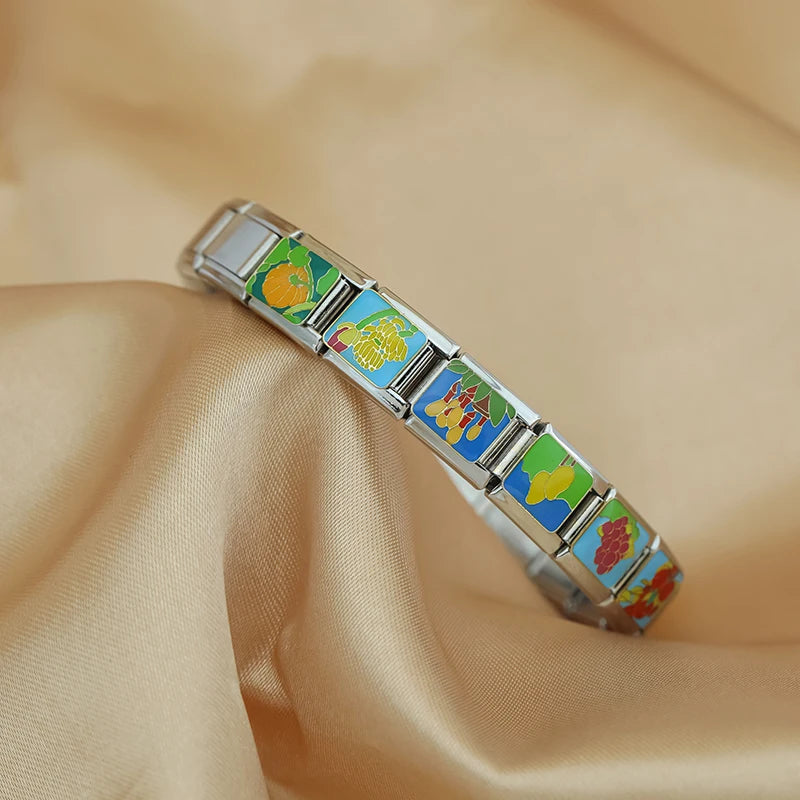 Charm Italiano Plano - Colección Jardín y Cosecha (Frutas, Flores y Plantas)