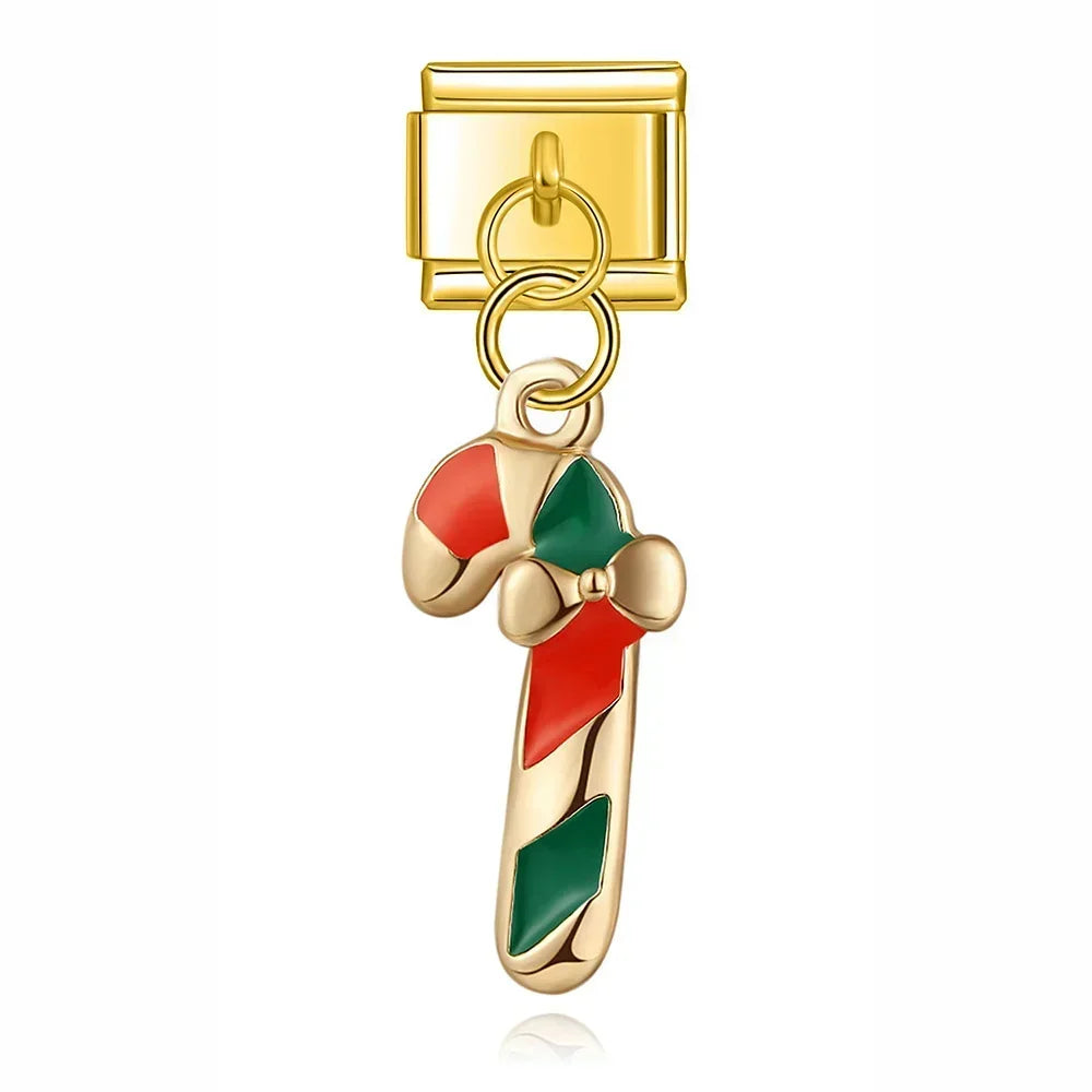 Charm Italiano Colgante - Colección Fiesta Navideña (Papá Noel, Árbol, Reno)