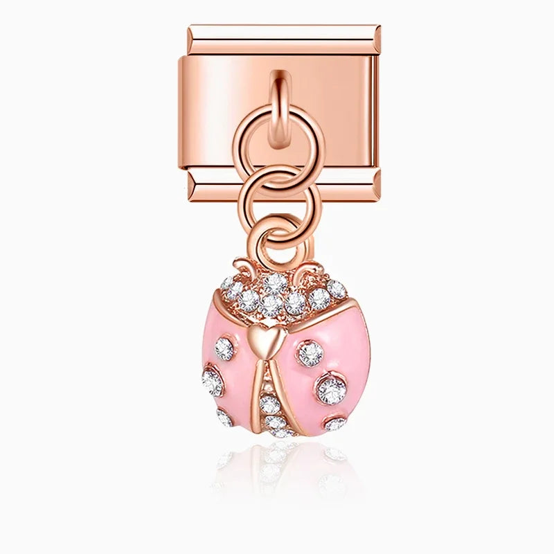 Charm Italiano Colgante - Colección Historias de Vida (Hogar, Estudios y Suerte)