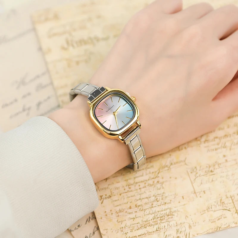 Reloj Base Modular - Esfera Iridiscente (Efecto Degradado Bicolor)