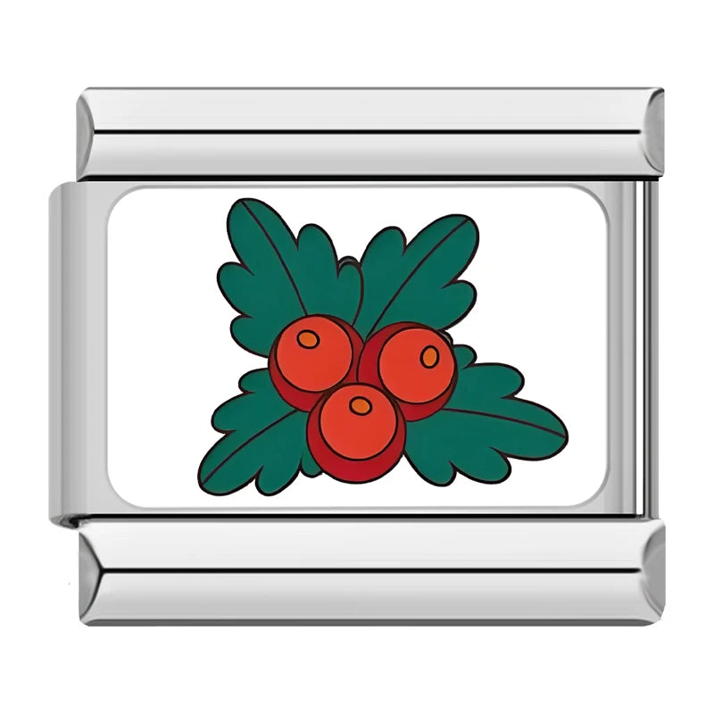 Charm Italiano Plano - Colección Navidad "Cute" (Muñecos de Nieve, Reno y Regalos)