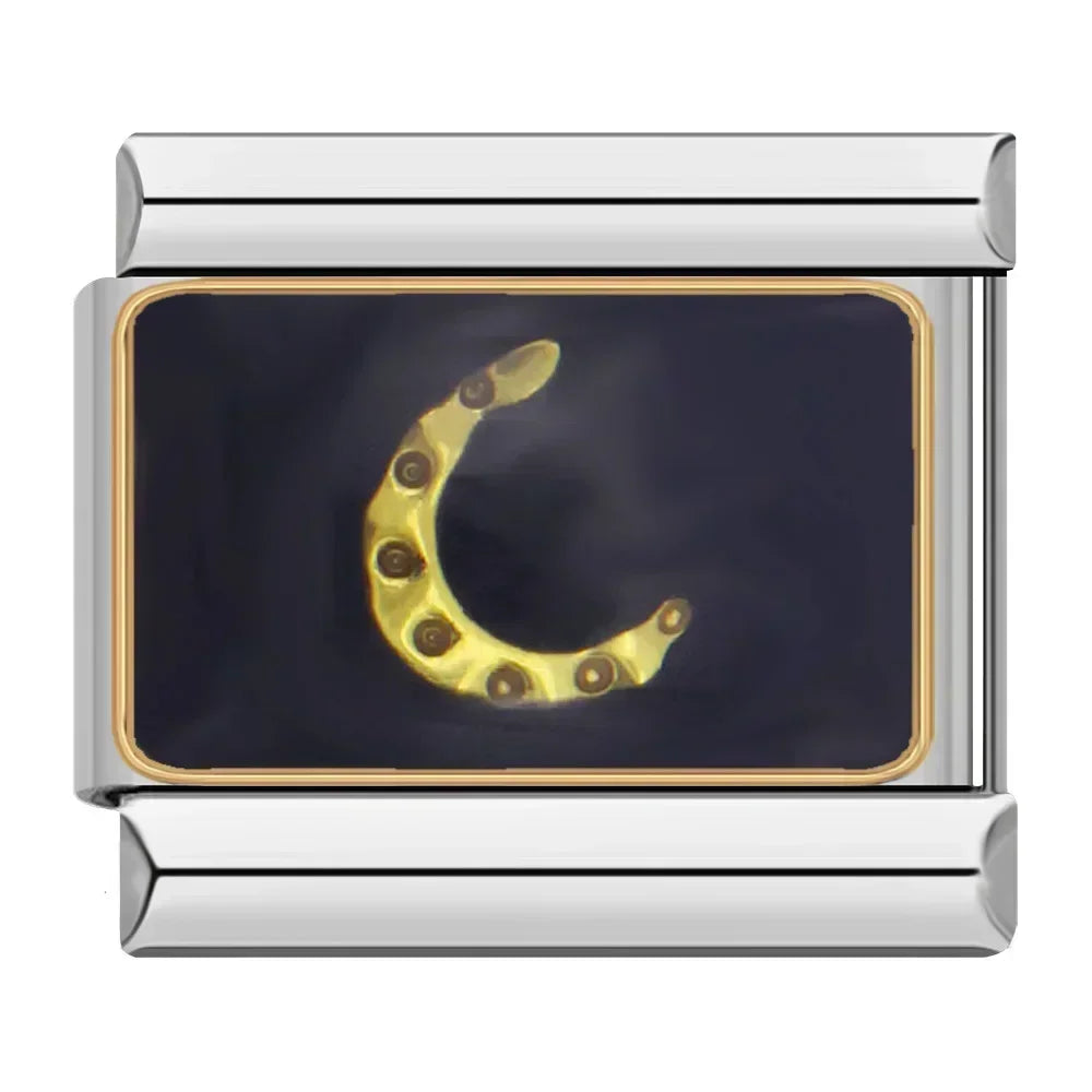 Charm Italiano Plano - Colección Símbolos y Amuletos (Cruz, Yin Yang, Moda)